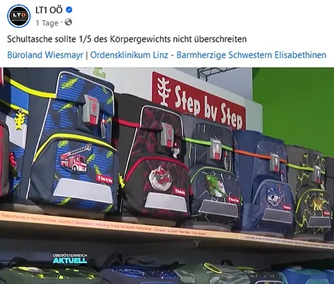 Die RICHTIGE Schultasche im BÜROLAND WIESMAYR finden