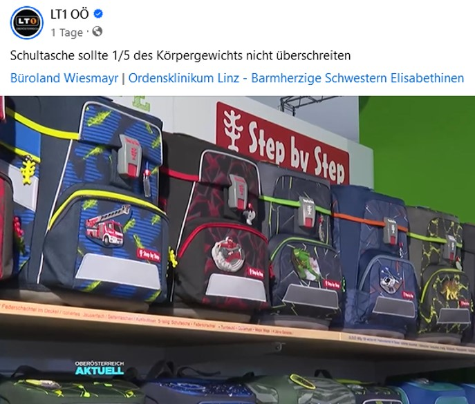 Die RICHTIGE Schultasche im BÜROLAND WIESMAYR finden